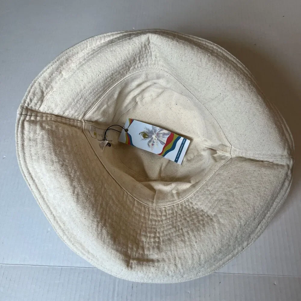 Freya - Bucket Hat Bone Canvas 100% Cotton NWT/ Great gift - Picture 3 of 6